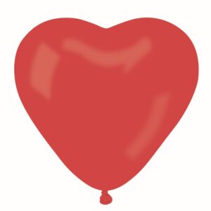 Balónek latexový Srdce červené 25cm 1 ks