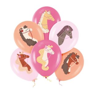 Balónky latexové Koníci 30 cm 6 ks