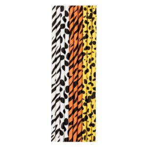 Brčka papírová Zvířecí motiv 10 ks