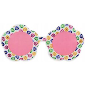 Brýle květinové s růžovými sklíčky