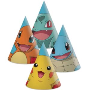 Čepičky papírové Pokemon 6 ks