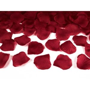Okvětní lístky růží textilní  bordó 500ks