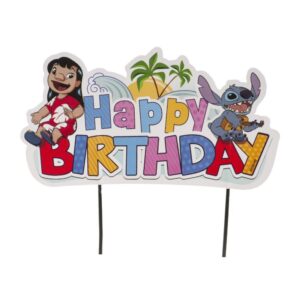 Zápich na dort Happy Birthday Stitch 17