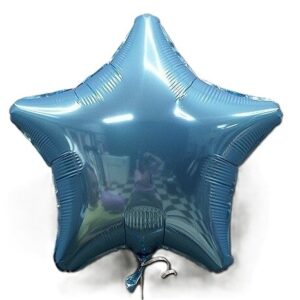 Balónek fóliový hvězda světle modrá 50ks