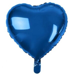 Balónek fóliový srdce tmavě modré 50ks