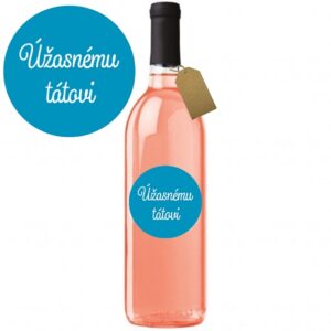 Dárkové víno "Nejlepšímu tátovi "- Rulandské modré rose 750 ml