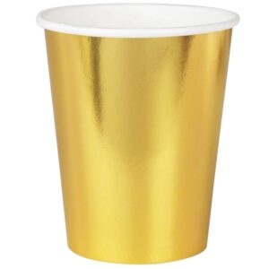 Kelímky paírové zlaté 220ml 6ks