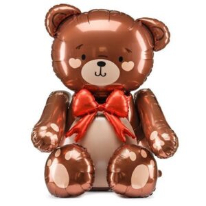 Medvídek - Fóliový balónek sedící  59x88 cm