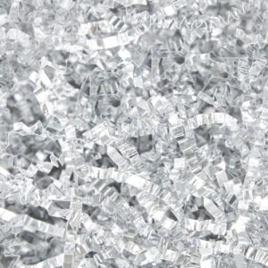 Náplň dárková vlnitá - stříbrná 50g