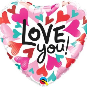 Balónek fóliový 'Love you' 45 cm