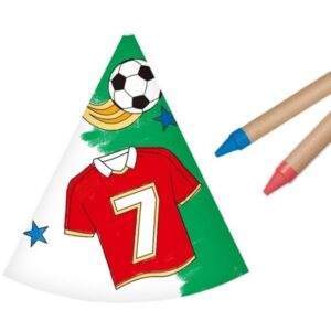 Čepičky k dotvoření fotbal DIY 6 ks