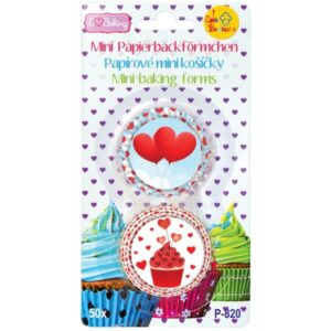 Mini košíčky na pralinky Láska 50 ks