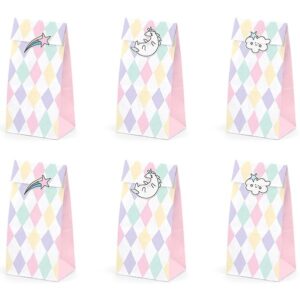Pytlíčky na cukroví papírové Jednorožec 6ks