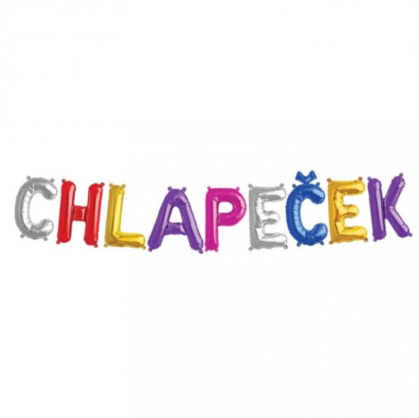 Balónkový nápis Chlapeček 49 cm