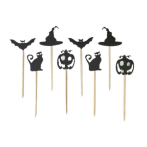 Halloween zápichy na cup cakes  8 ks