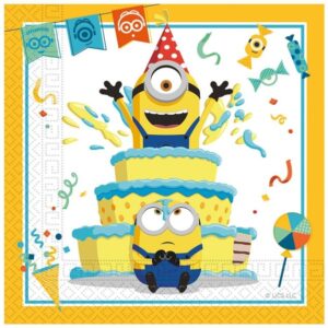 Mimoni party - ubrousky 33 x 33 cm 20 ks