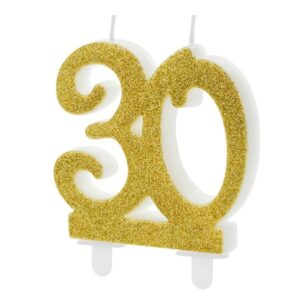 SVÍČKA č.30 zlatá 7