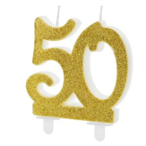 SVÍČKA č.50 zlatá 7
